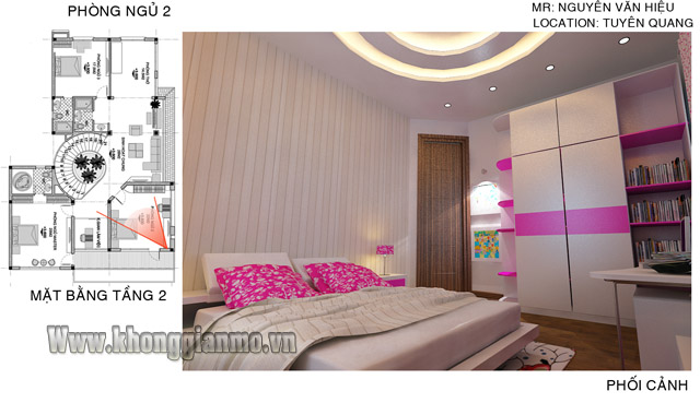 Thiết kế nội thất biệt thự - A Hiệu - Tuyên Quang-phòng cho baby-v2